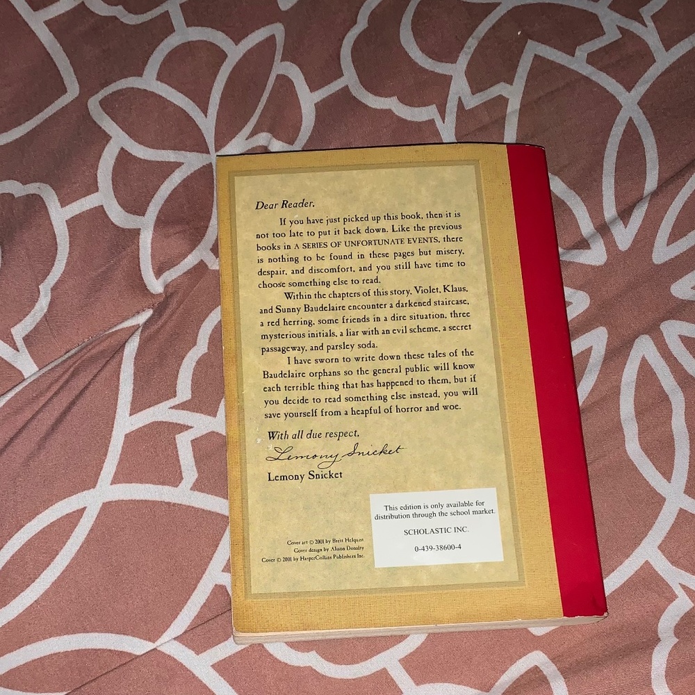 A Serious Of Unfortunate Events (Book 6) The Ersatz Elevator